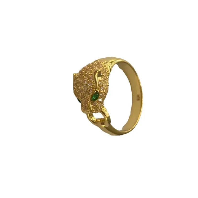Bague Tête de Léopard Plaqué Or 18K Unisexe – CLEVI Paris
