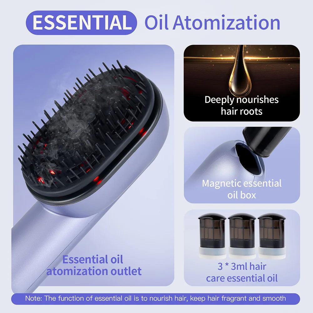 Peigne de Massage Cuir Chevelu avec Spray – Vibration & Soin Cheveux – CLEVI Paris