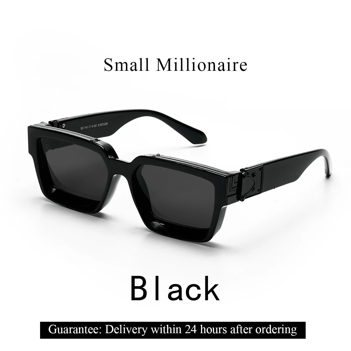 Lunettes de Soleil Carrées Style Millionnaire Rétro Homme – Monture Polycarbonate UV400 Catégorie 3 – CLEVI Paris