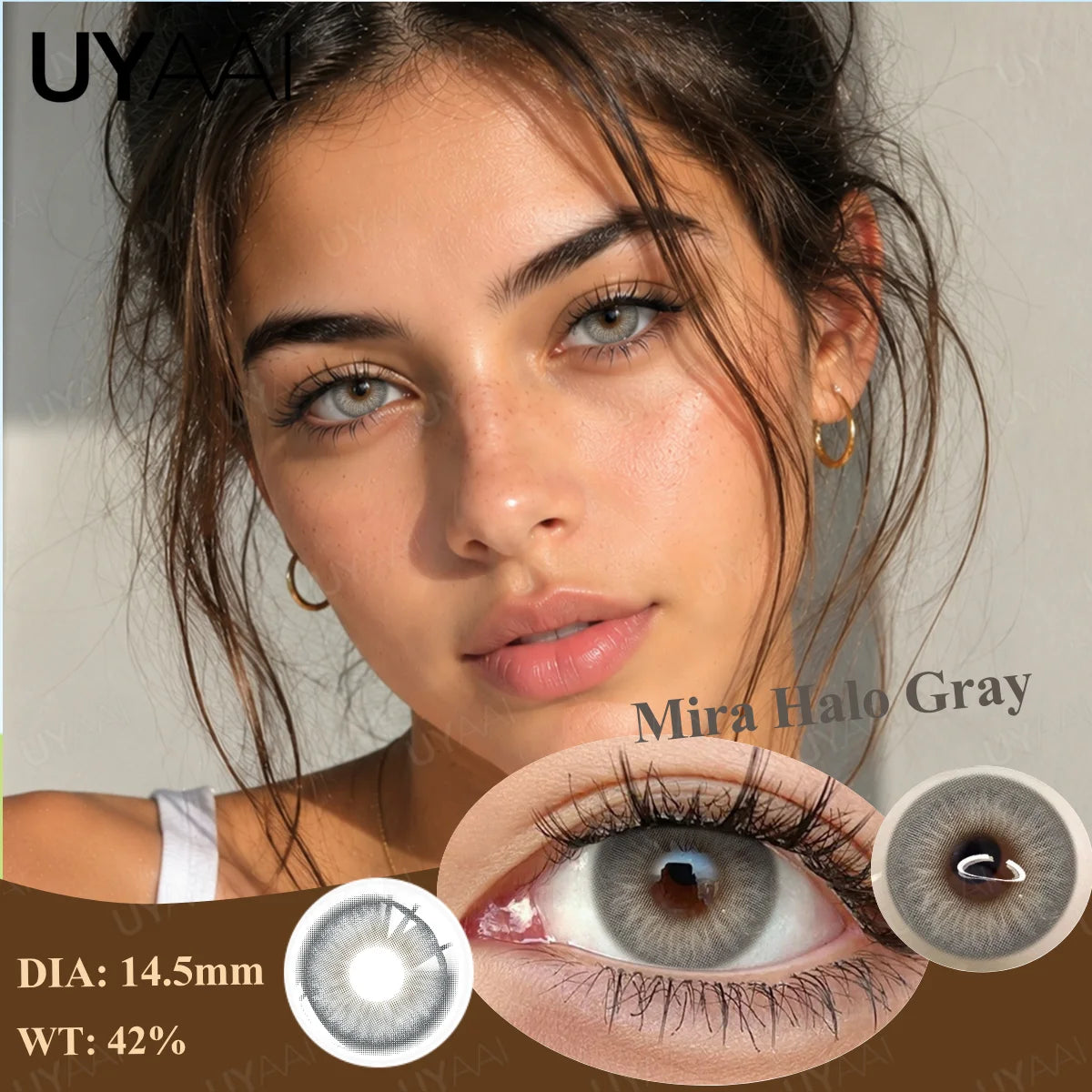 Lentilles de Couleur UYAAI Annuelles 10 Coloris Naturels Maquillage Cosplay – CLEVI Paris