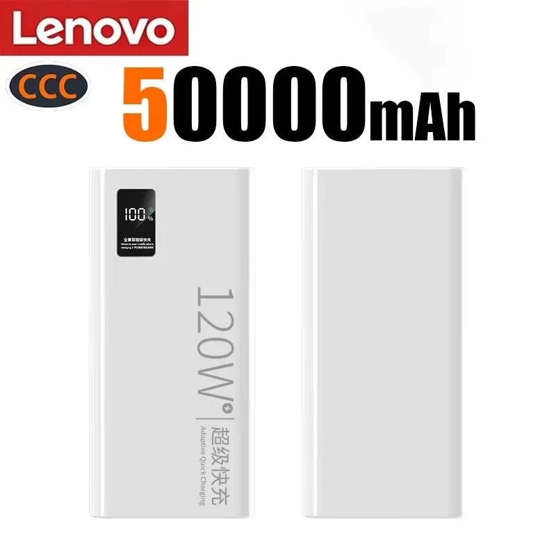 Batterie Externe Lenovo 120W Qi Sans Fil LED 50-200000mAh – CLEVI Paris