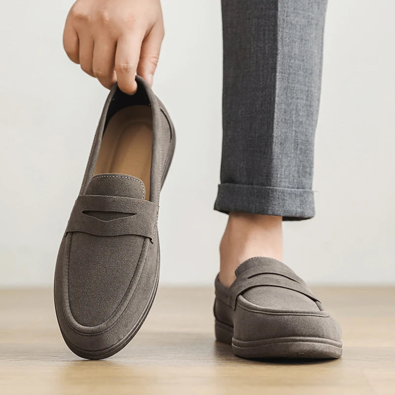 Mocassins Homme Slip-On Légers Respirants Semelle Caoutchouc – CLEVI Paris