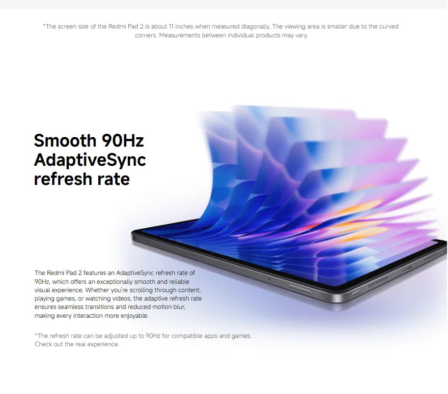 Tablette Xiaomi Redmi Pad 2 Wi-Fi 11 pouces – CLEVI Paris