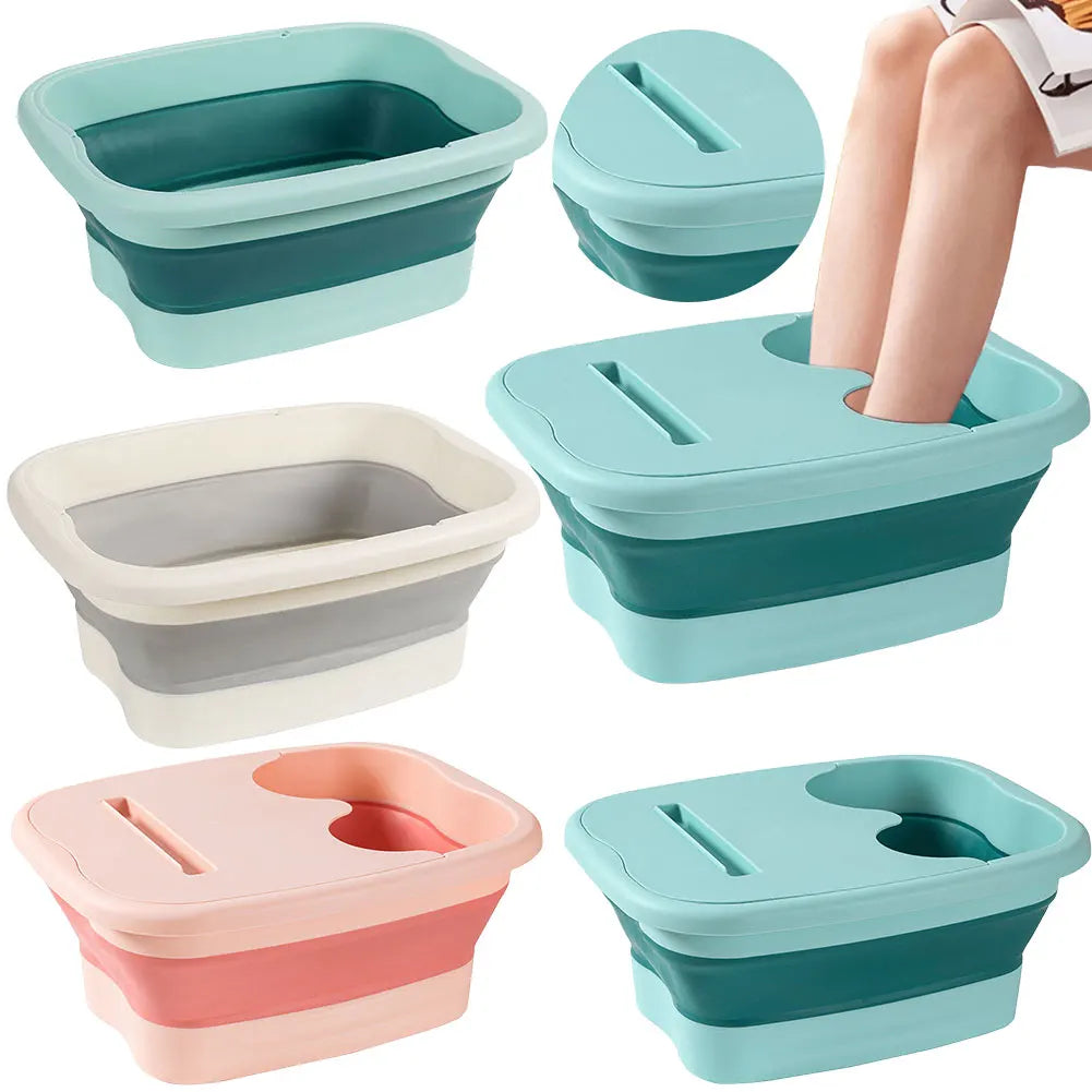 Bain de Pieds Pliable avec Picots de Massage — Pliable, Compact, Certifié CE | CLEVI Paris