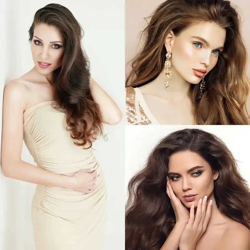 Extensions à clips synthétiques ondulées 22 pouces – CLEVI Paris