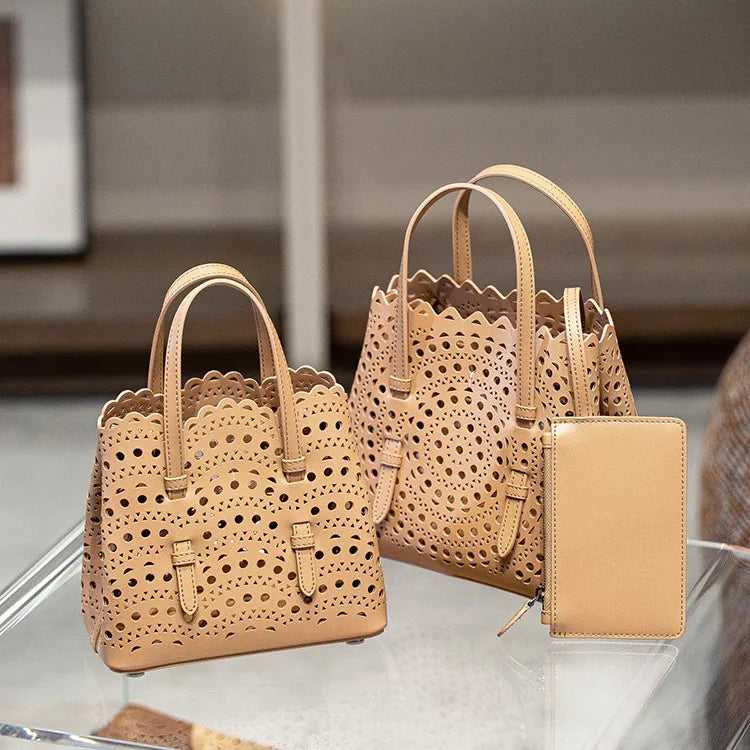 Sac seau femme ajouré, trois formats – CLEVI Paris