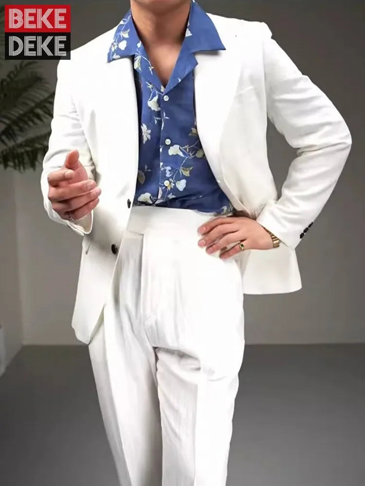 Costume homme 2 pièces coton, lyocell & lin – CLEVI Paris