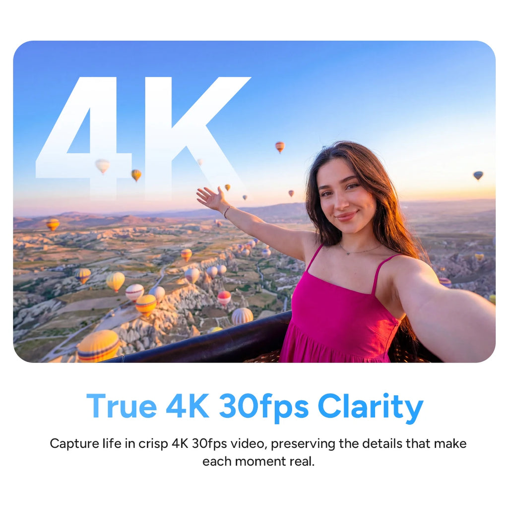 SJCAM C100 PRO – Mini Caméra POV 4K/30fps 32g Fixation Magnétique Étanche 30m WiFi 5GHz Capteur Sony 20MP – CLEVI Paris