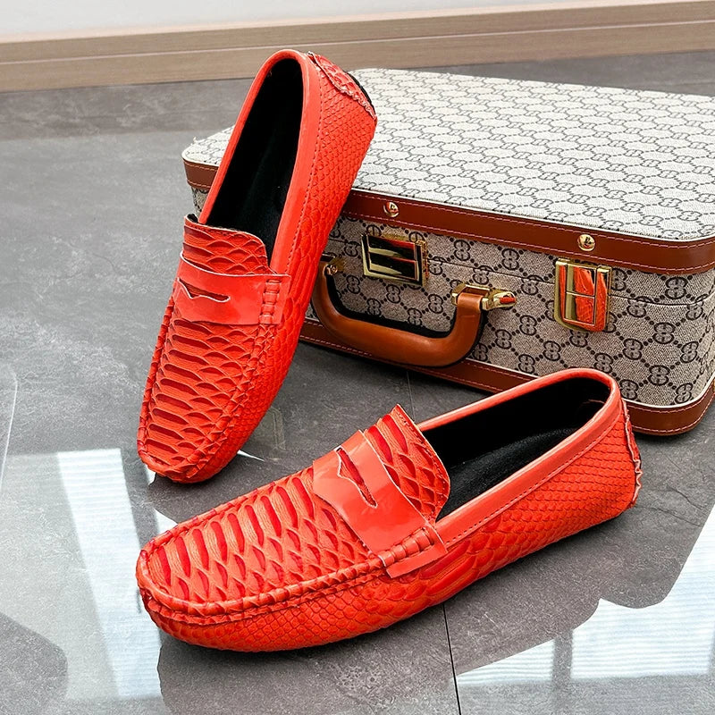 Mocassins Homme Daim Style Italien Coloré Slip-On | 5 Coloris, Tailles 38-48 – CLEVI Paris