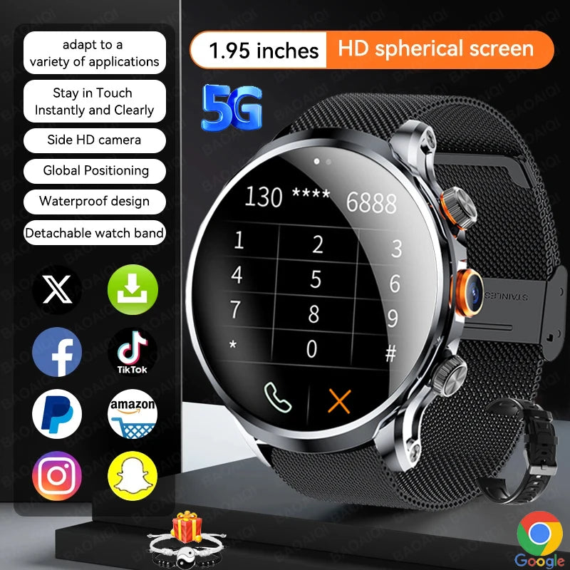 Montre Connectée 4G AMOLED BAOAIQI GPS SIM Google Play – CLEVI Paris