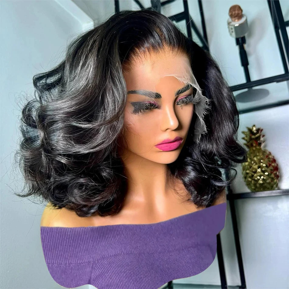 Perruque Lace Front HD Cheveux Humains Brésiliens Remy — Bob Court, Body Wave, Curly & Straight | CLEVI Paris
