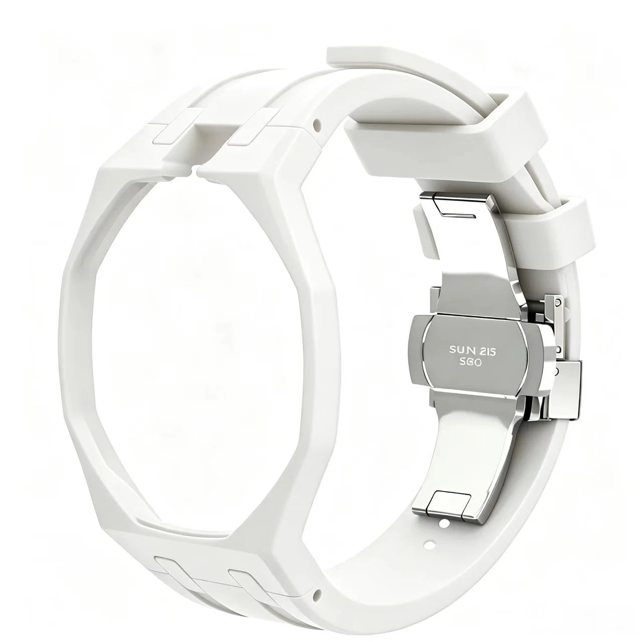 Kit Bracelet FKM + Boîtier Céramique Compatible Swatch x AP Royal Oak Boucle Déployante – CLEVI Paris