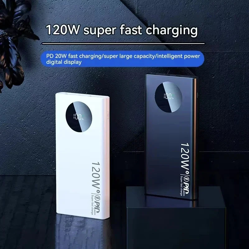 Batterie Externe Lenovo 120W PD20W Affichage LED 50-200000mAh – CLEVI Paris
