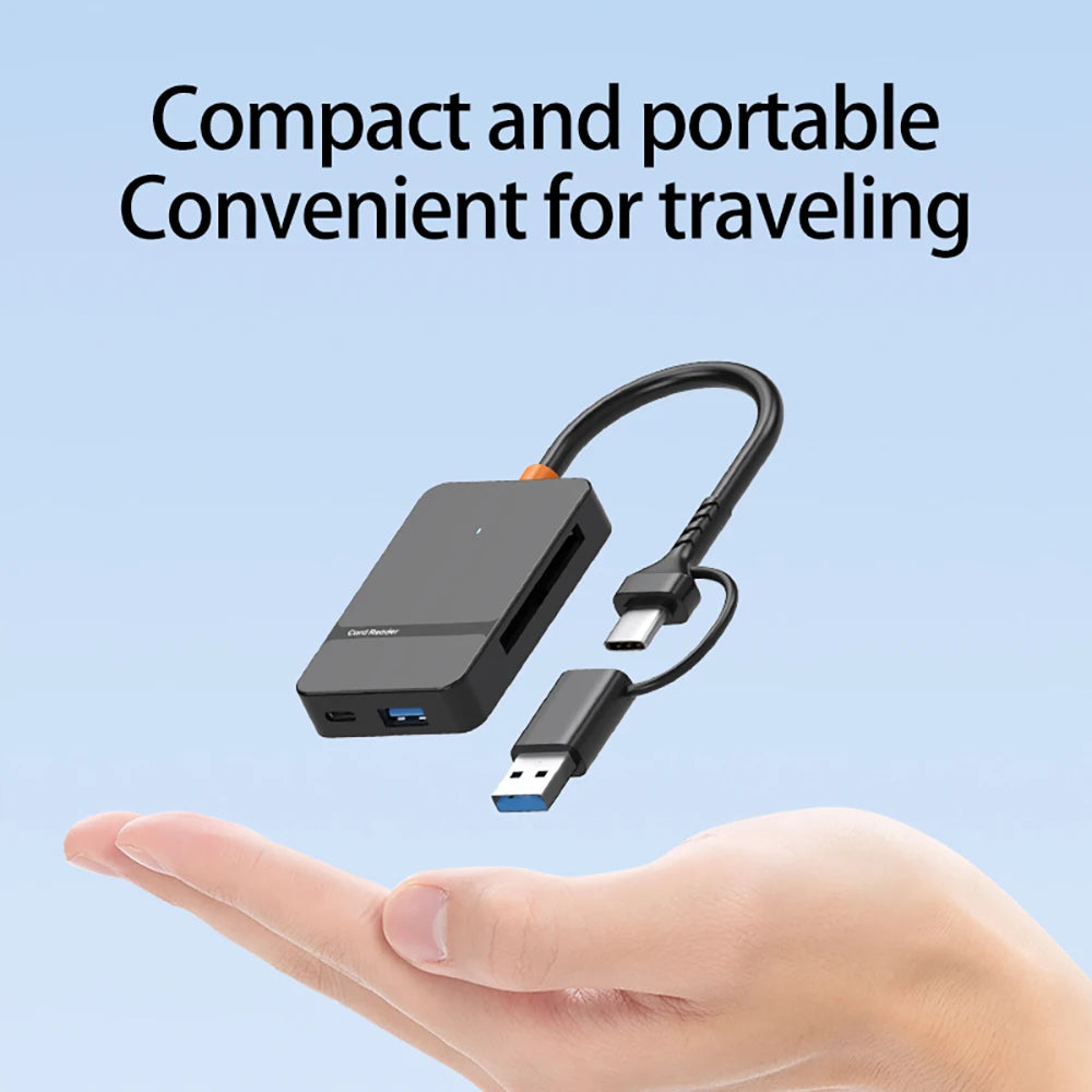 Adaptateur Lecteur Cartes USB 3.0 SD/TF/CF/MS 5 Gbps – CLEVI Paris