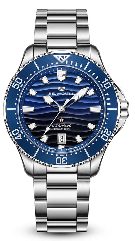 Montre Sea-Gull 816.32.1218 Ocean Series Diver Automatique Saphir 300M 41mm – CLEVI Paris