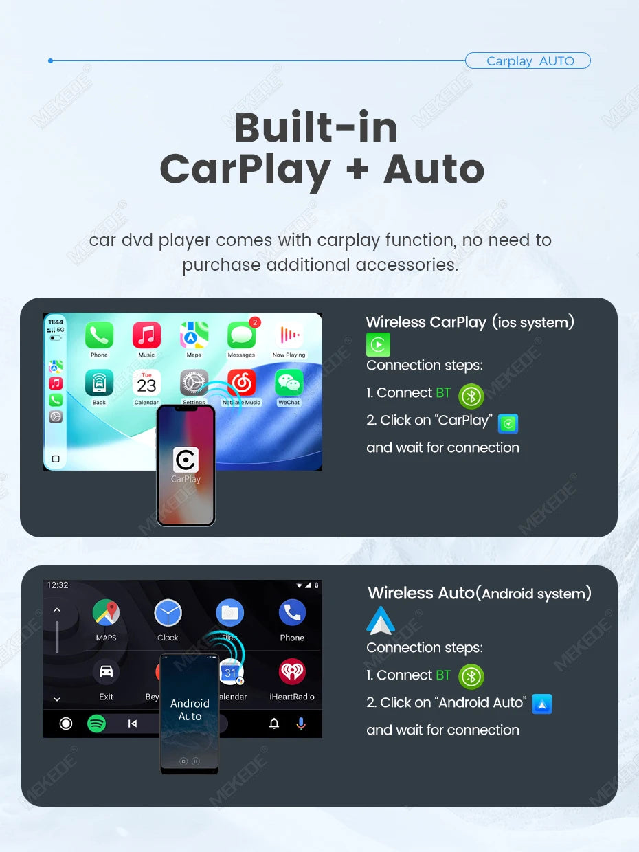 Autoradio MEKEDE 9 ou 10″ Android CarPlay – CLEVI Paris
