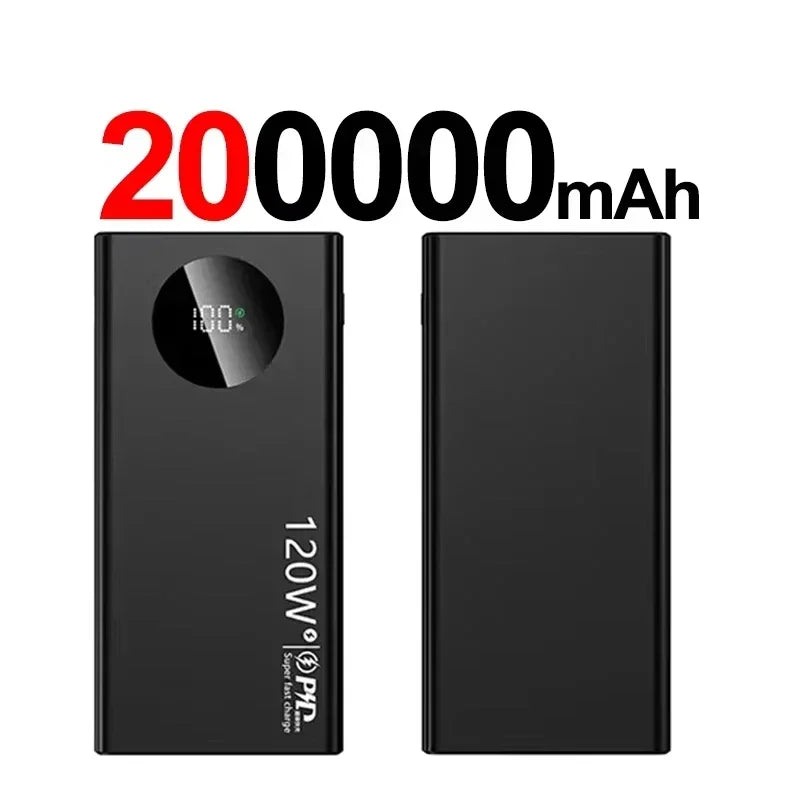 Batterie Externe Lenovo 120W PD20W Affichage LED 50-200000mAh – CLEVI Paris