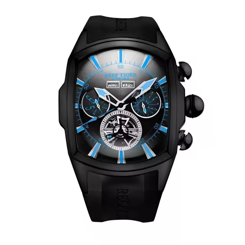 Montre Mécanique Homme Reef Tiger RGA3069 – Tourbillon Automatique, Acier 316L & 13 Coloris