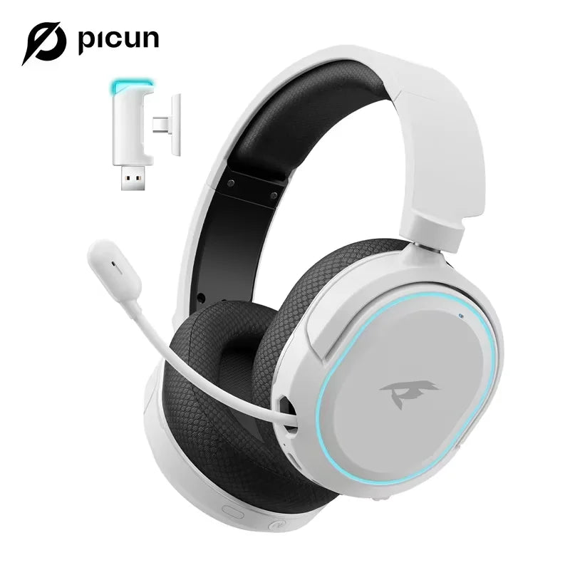 Casque Gaming Picun G2 Sans Fil 2.4GHz Bluetooth 7.1 Surround ENC – CLEVI Paris