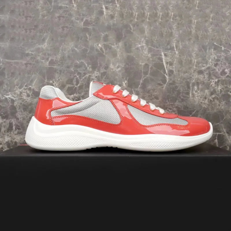 Sneakers Basses en Cuir et Maille Mixte – CLEVI Paris
