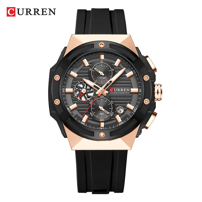 Montre Quartz Homme CURREN – Collection Multi-Modèles Cuir & Acier | 13 Coloris