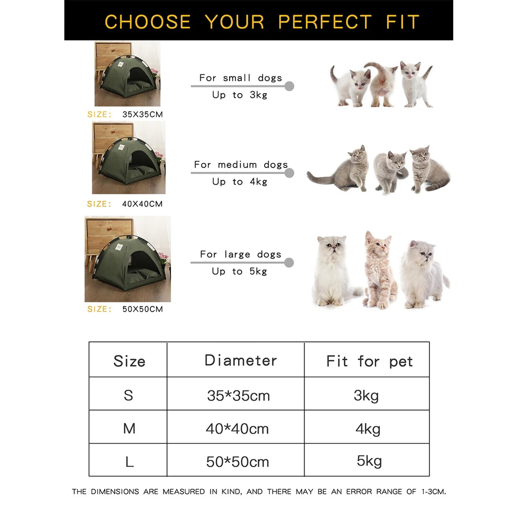 Tente douillette pour chat et chien – CLEVI Paris