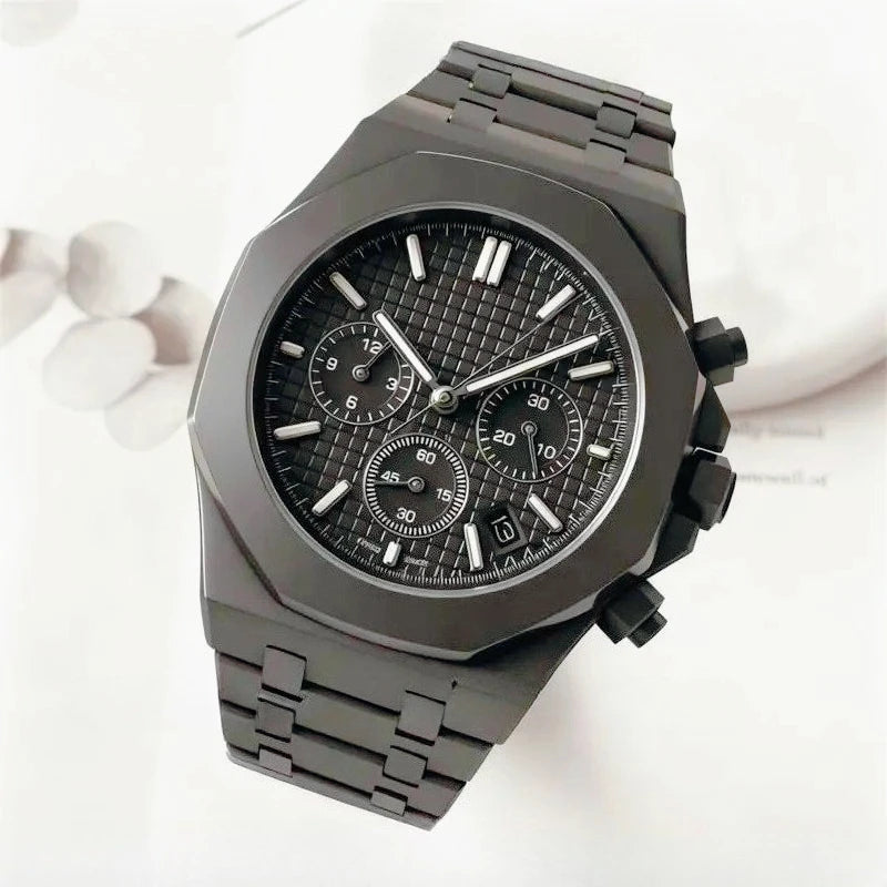 Montre Quartz Homme Sport Chronographe F23R Acier Lumineux Étanche – CLEVI Paris