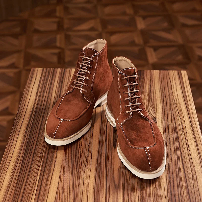 Boots Vintage Cuir Homme – Chelsea Moto Semelle Épaisse