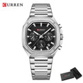 Montre Quartz Homme CURREN 8459 – Sport Luxe, Acier Inoxydable & Étanche | 8 Coloris
