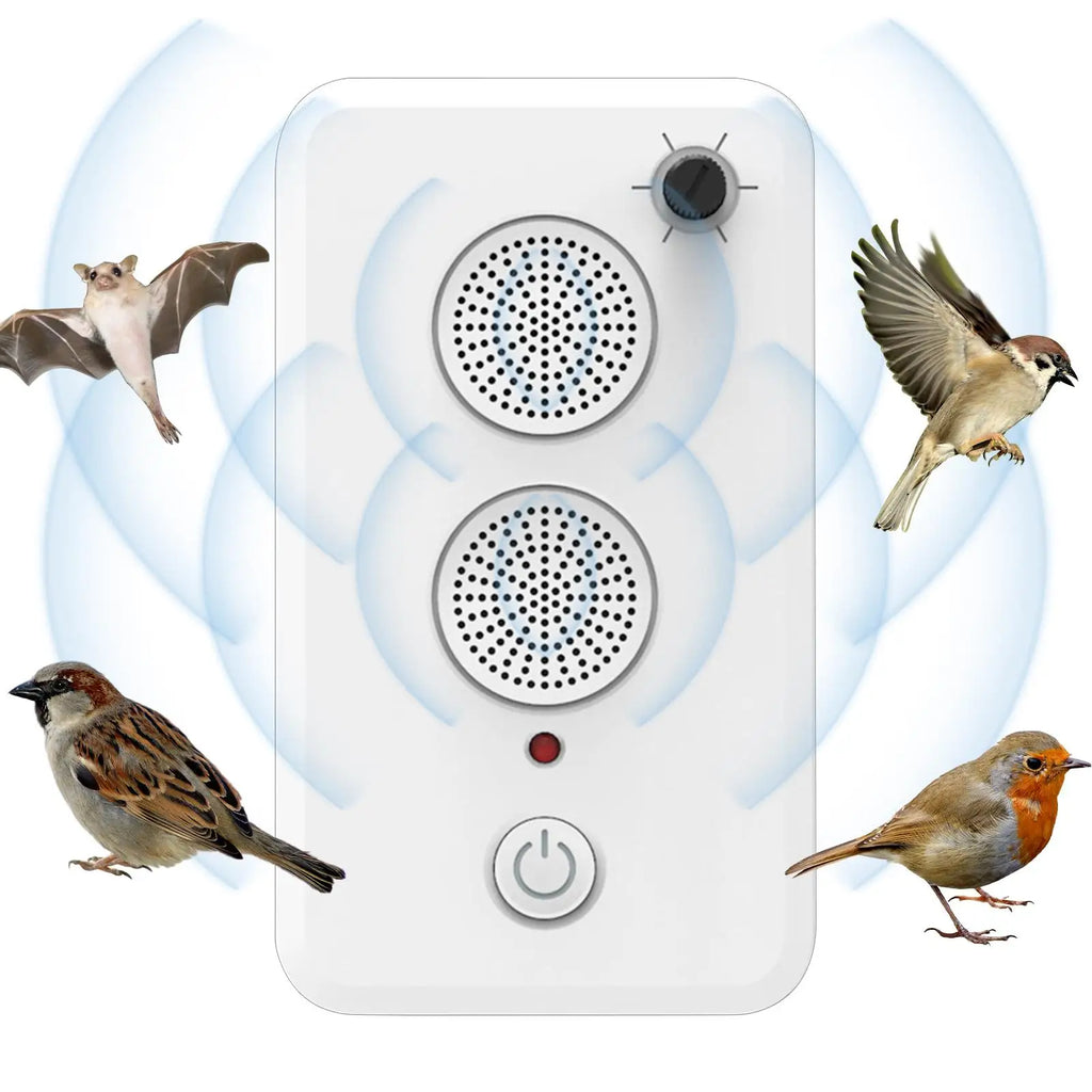 Répulsif Ultrasonique Rechargeable USB – Anti Chauves-Souris, Oiseaux & Nuisibles – Réglable, Silencieux, Intérieur & Extérieur