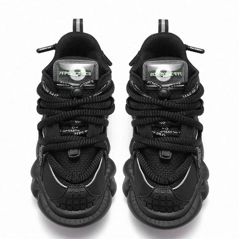 Sneakers Running Homme Rehaussantes Noires Semelle EVA EU 37-45 – CLEVI Paris