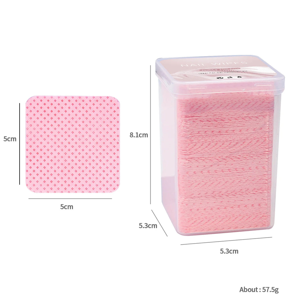 Lingettes Coton Sans Peluches – Retrait Vernis & Gel UV – CLEVI Paris