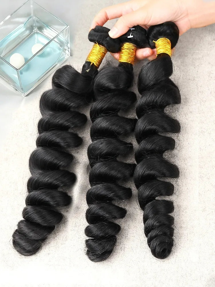Mèches Brésiliennes Water Wave Ondulées – Cheveux Humains Remy & Virgin | Bundle 1/3/4 – CLEVI Paris
