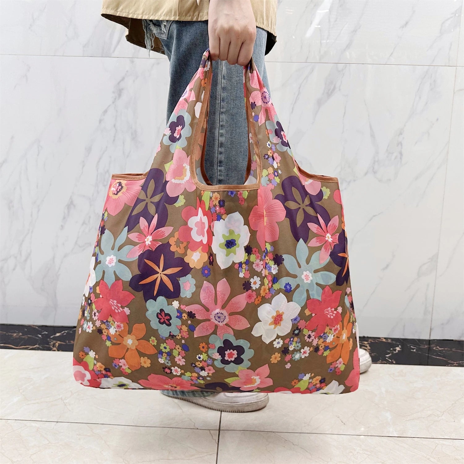 Tote Bag Polyester Grande Capacité | Sac Cabas Léger Pliable 25 Coloris – CLEVI Paris