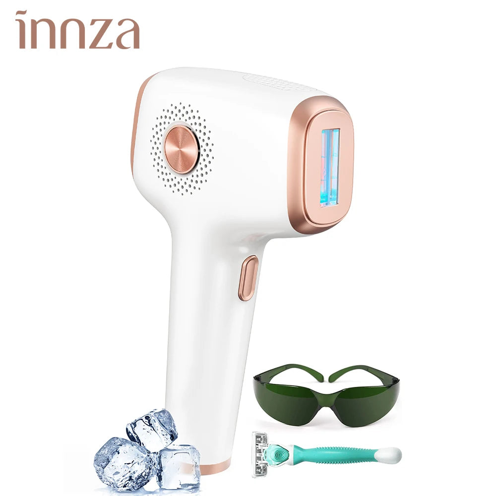 Épilateur IPL INNZA TM016 – Refroidissement Ice Cooling, 999 999 Flashs, Femme