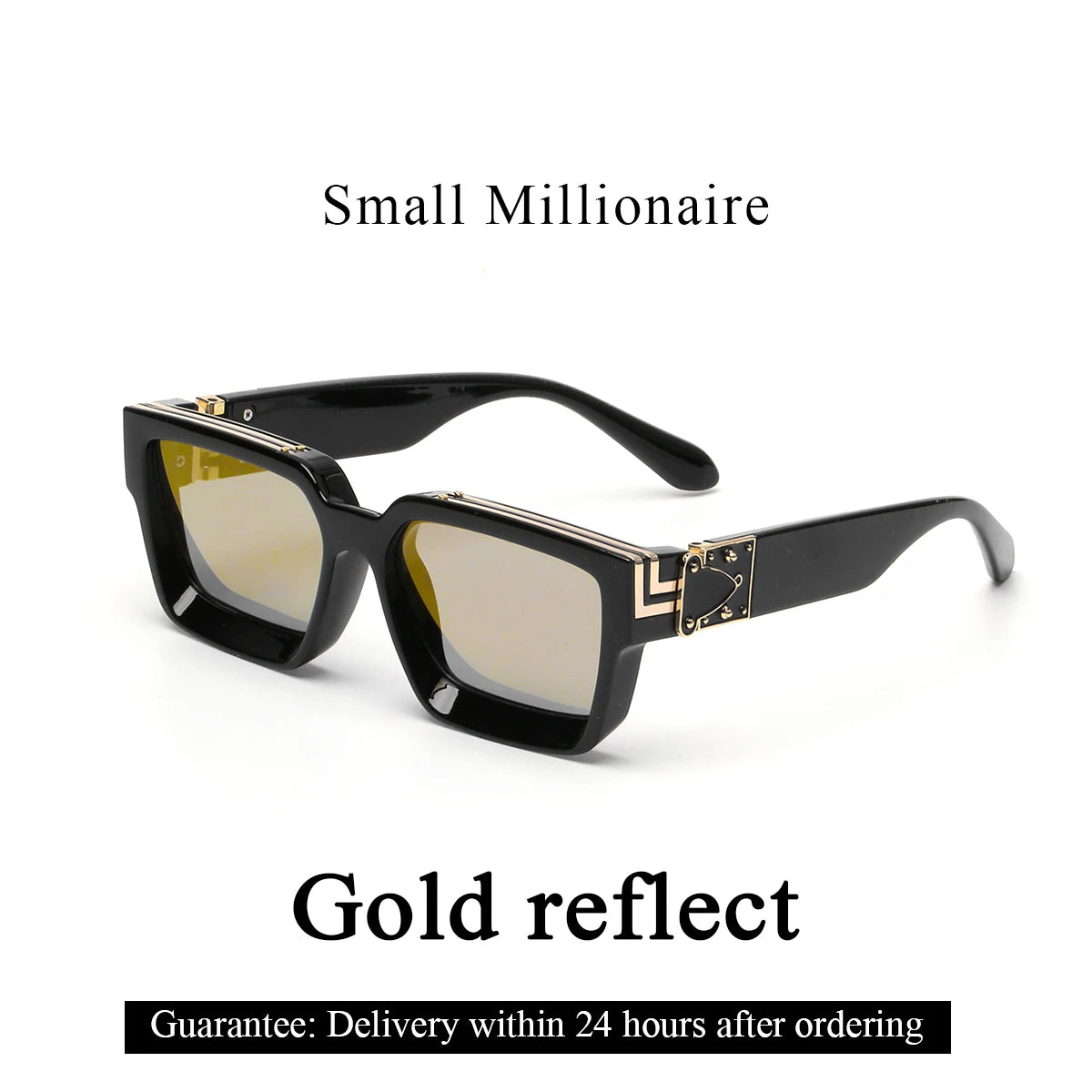 Lunettes de Soleil Carrées Style Millionnaire Rétro Homme – Monture Polycarbonate UV400 Catégorie 3 – CLEVI Paris