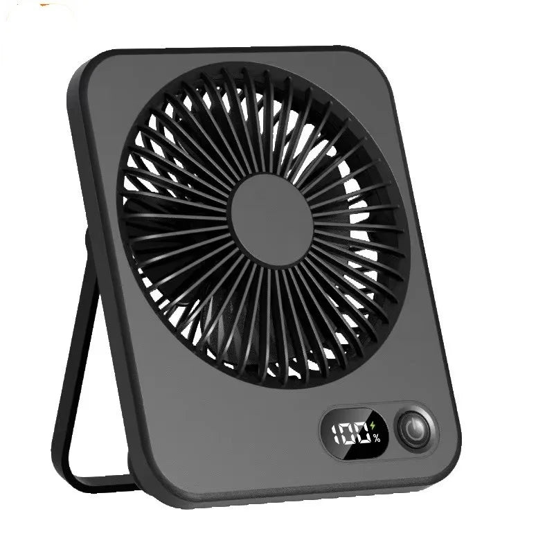 Ventilateur de bureau rechargeable 5 vitesses – CLEVI Paris