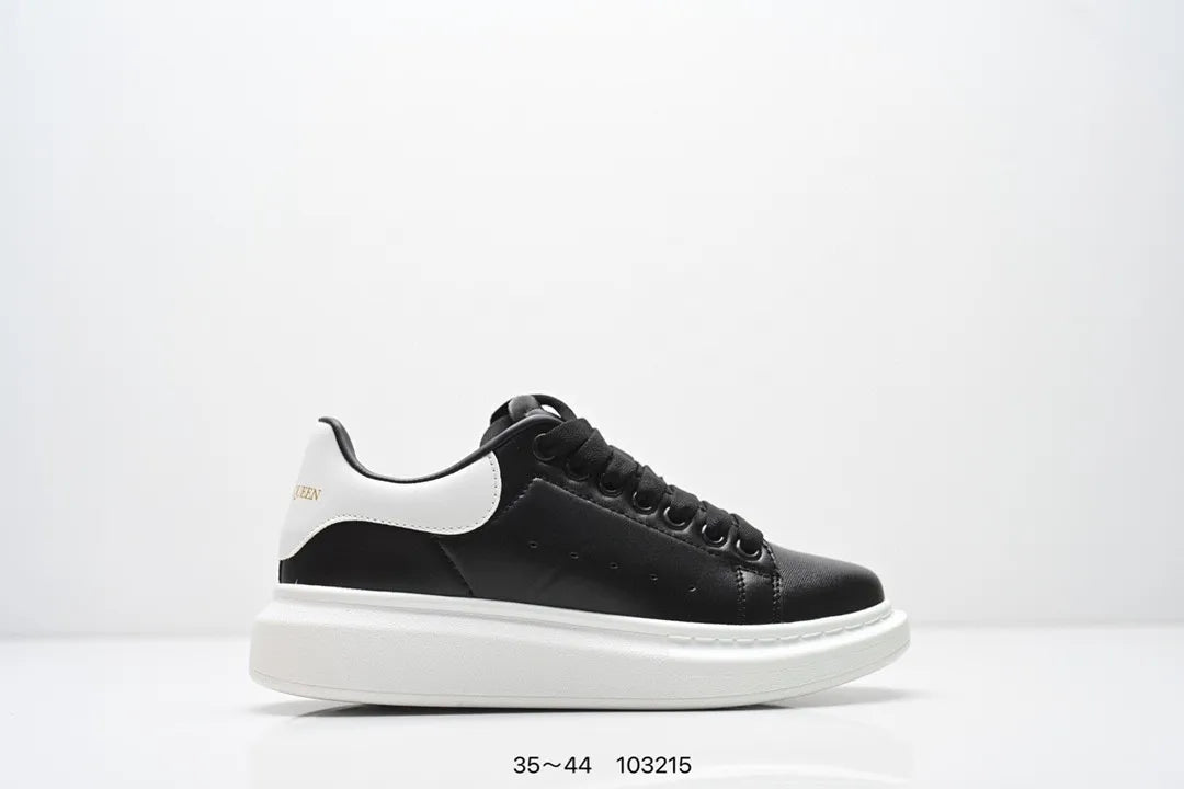 Sneakers Femme Semelle Épaisse Rehaussante Talon Noir Casual – CLEVI Paris