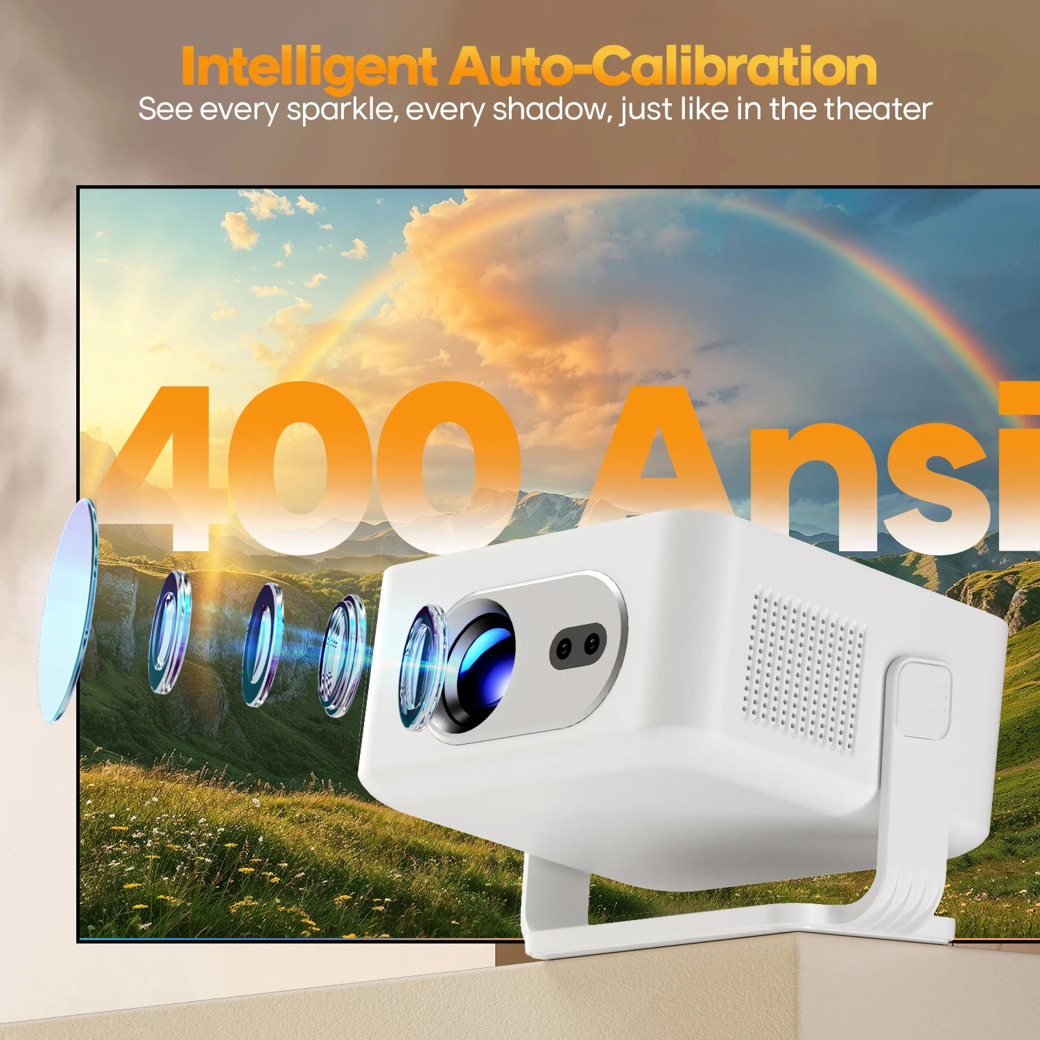 Magcubic HY300 Max Projecteur Android 14 720P 4K 8K 400 ANSI Autofocus WiFi 6 BT 5.4 – CLEVI Paris