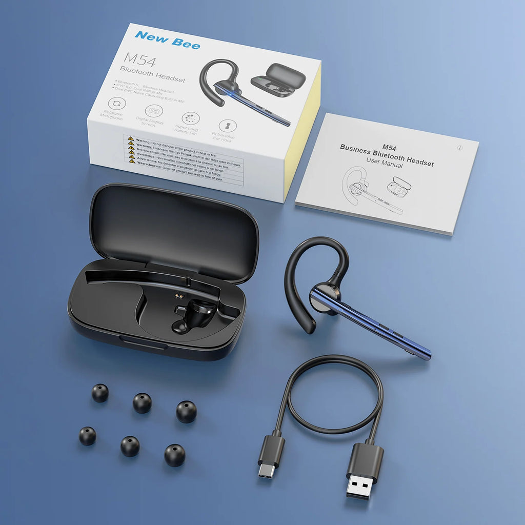 Oreillette Bluetooth New Bee M54 – CLEVI Paris