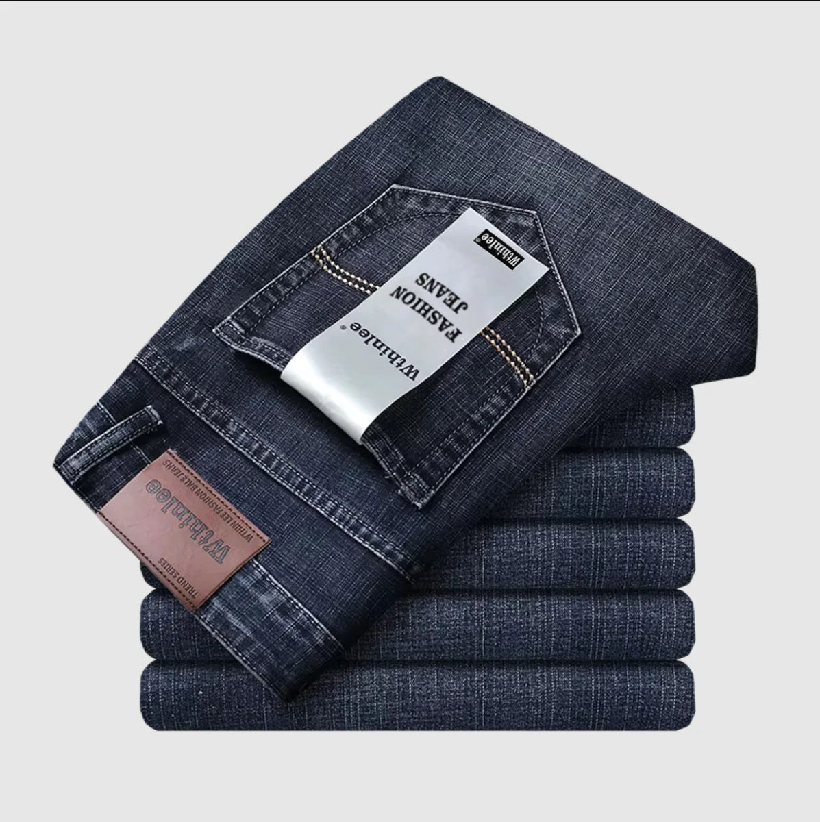 Jean Homme Slim Straight Stretch — Coupe Business Casual | CLEVI Paris