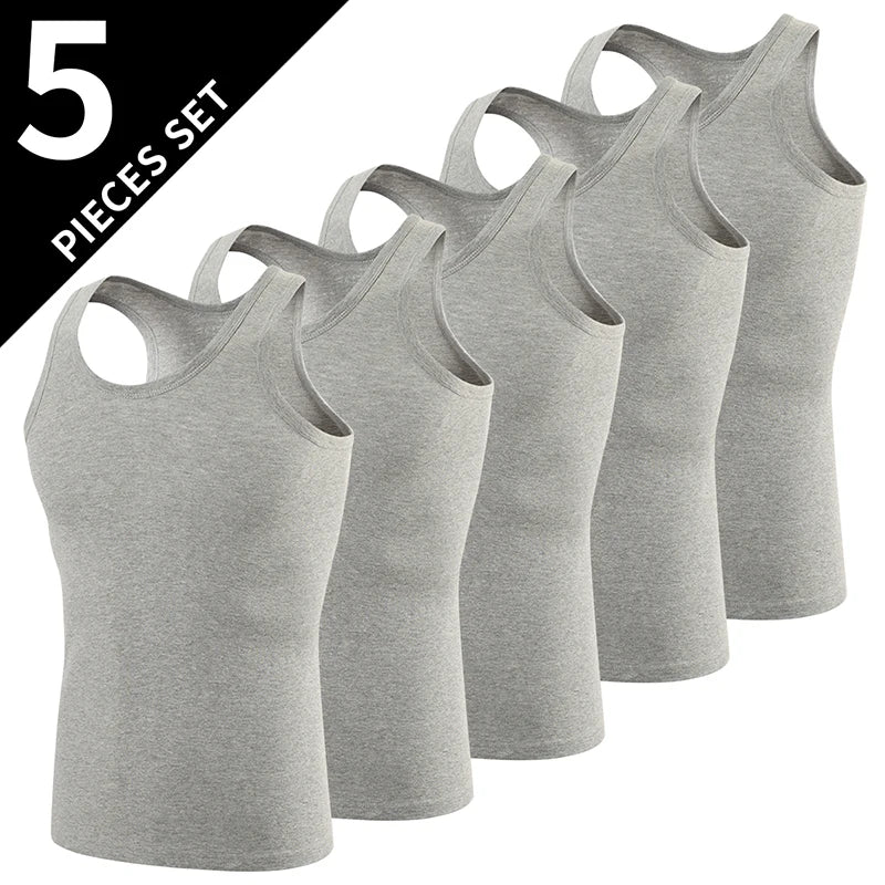 Débardeur Coton Homme Col Rond — Lot de 1, 3 ou 5 — CLEVI Paris