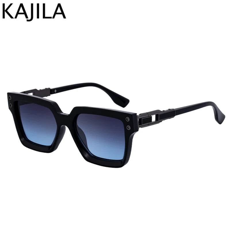Lunettes de Soleil Carrées Punk Polarisées Monture Alliage UV400 Homme 14 Coloris – CLEVI Paris