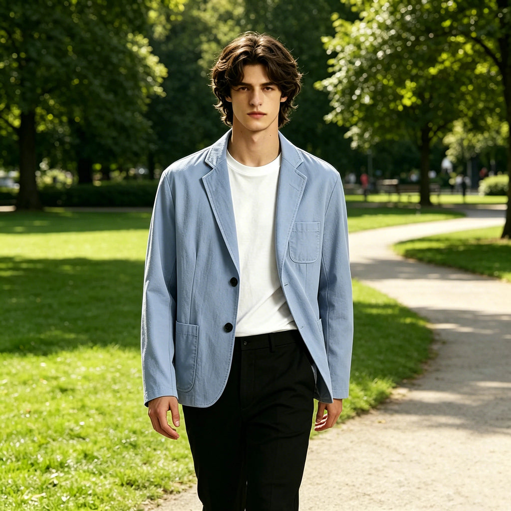 Blazer lin homme coupe slim – CLEVI Paris