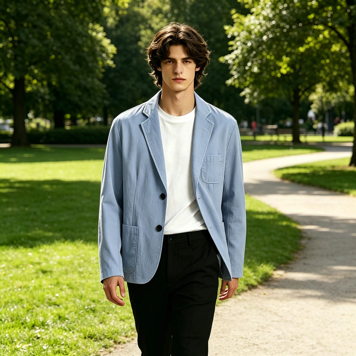 Blazer lin homme coupe slim – CLEVI Paris