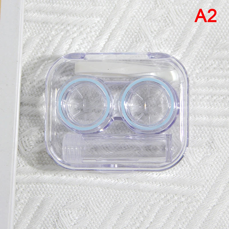 Boîtier à Lentilles de Contact Carré Portable | Kit Complet avec Pince, Ventouse & Miroir | 8 Coloris – CLEVI Paris