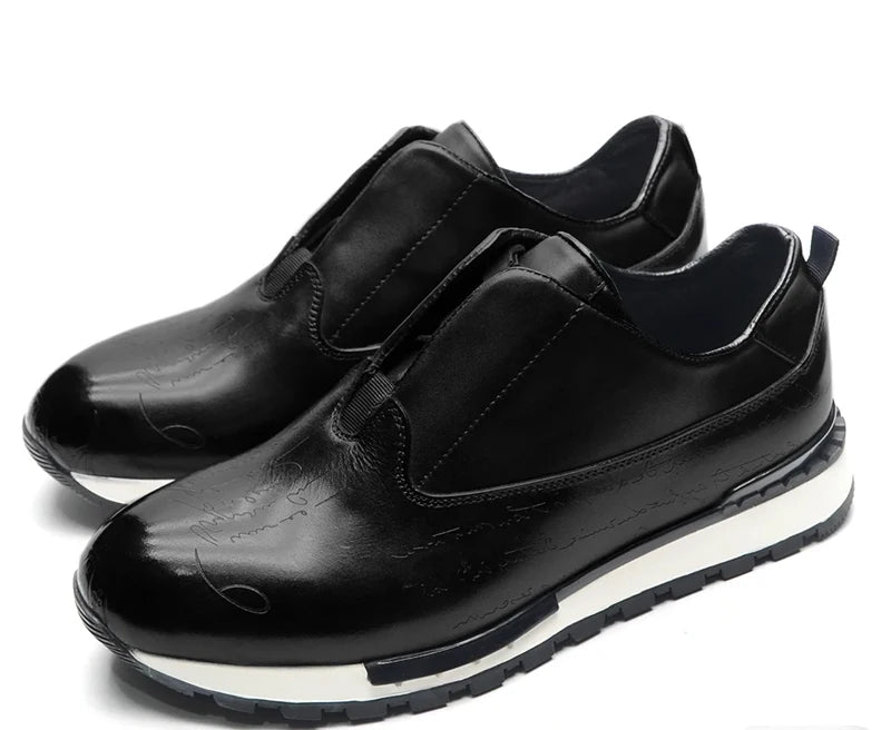 Chaussures Cuir Véritable Homme – Motif Carreaux, Respirant, Imperméable, Tailles 38-47 – CLEVI Paris
