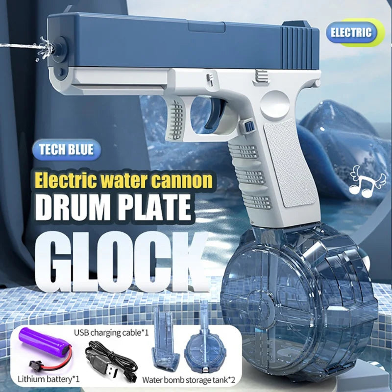 Pistolet à eau électrique LED, tir automatique – CLEVI Paris