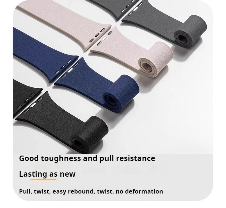 Bracelet Silicone Magnétique Apple Watch – Compatible Series 1–11 SE Ultra 1/2/3 – 38 40 41 42 44 45 46 49mm – CLEVI Paris