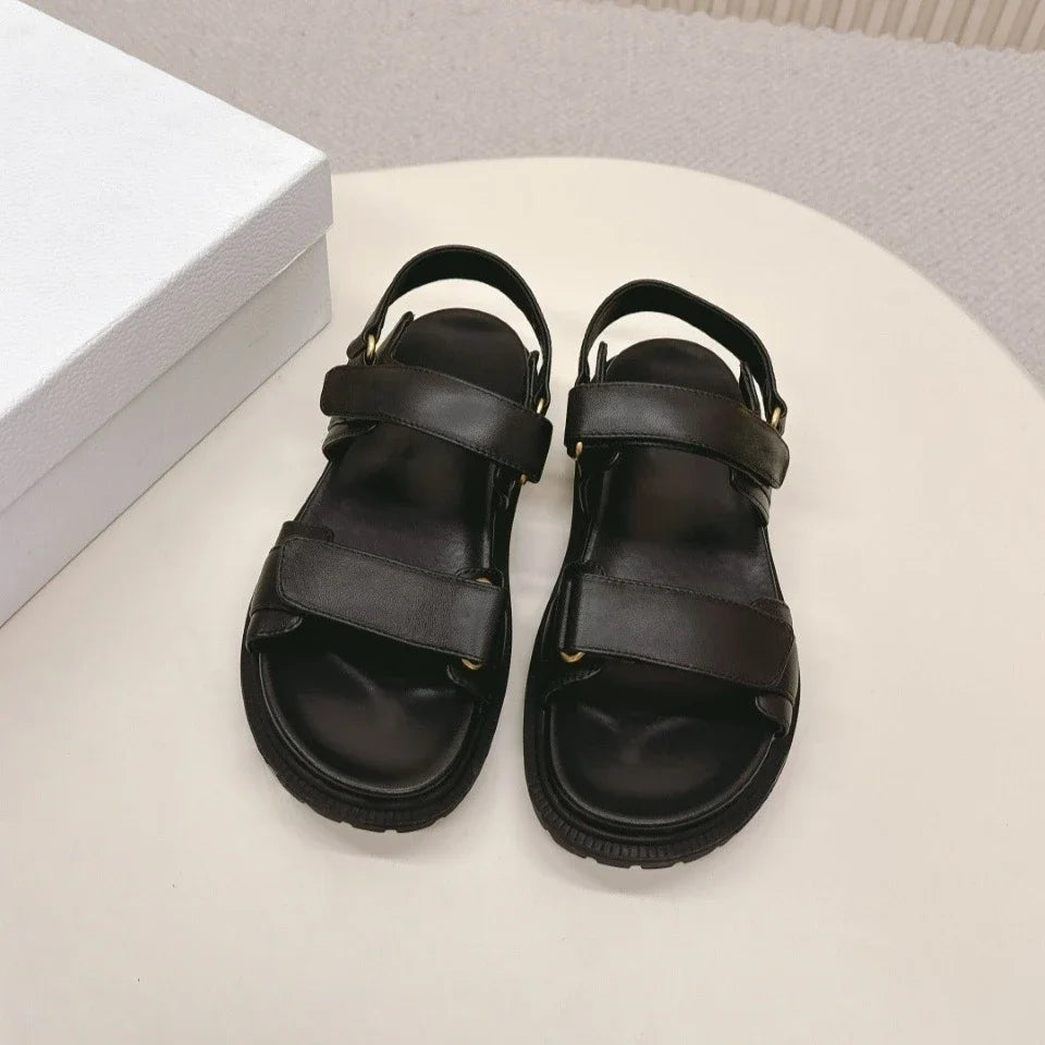Sandales femme romaines à brides réglables – CLEVI Paris